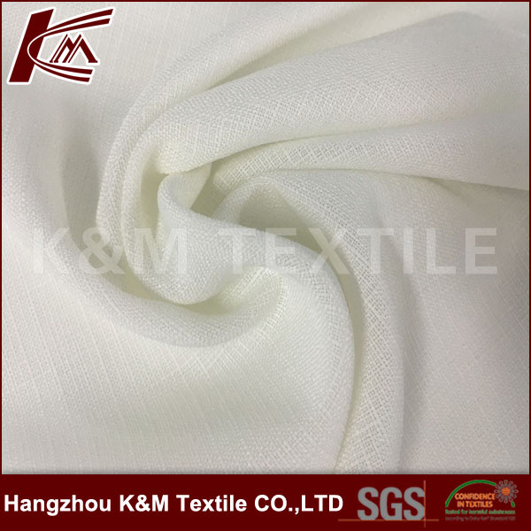 Garment Fabric Like Linen 100 Polyester Mesh Fabric