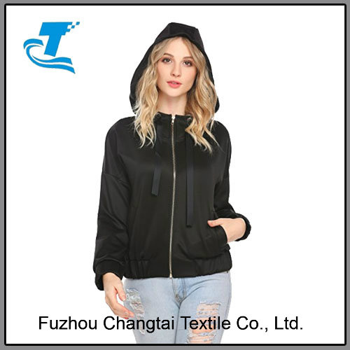 Womens Lightweight Drawstring Hooded Sports Jacket
