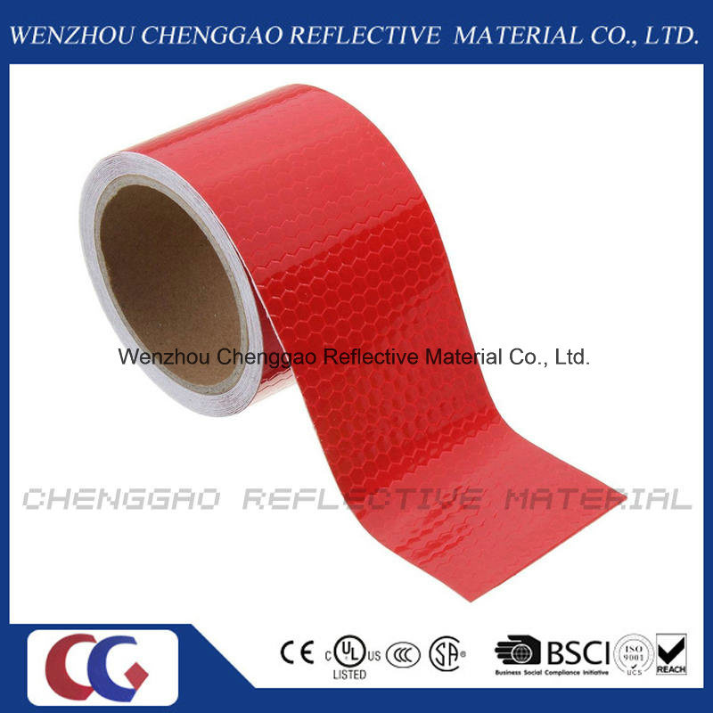 Red Caution Reflective Warning Tape Sticker Self Adhesive Tape (C3500-OXR)
