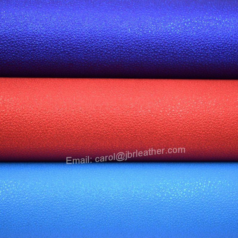 Colorful Faux PU Leather, Textured Bag Leather Fabric