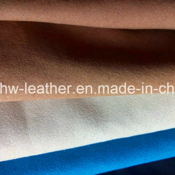 High Quality Suede Fabric PU Leather for Shoes Lining