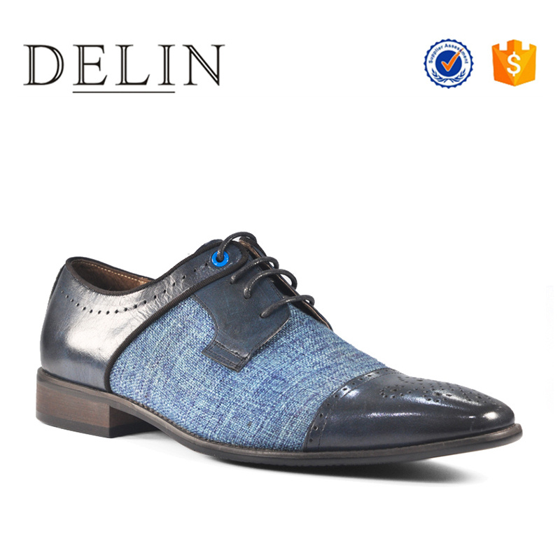 New Men High Grade Breathable Business Shoe Fabric Upper