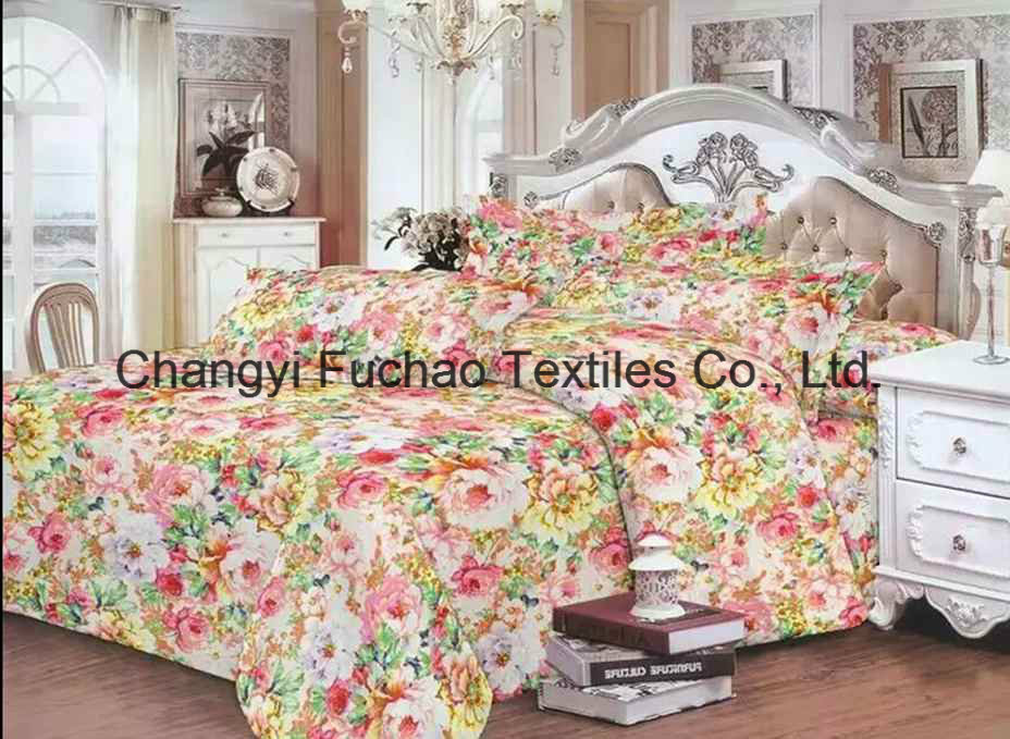 Poly Fabric Modern Bedspread Bedding Set Bed Cover Sheet