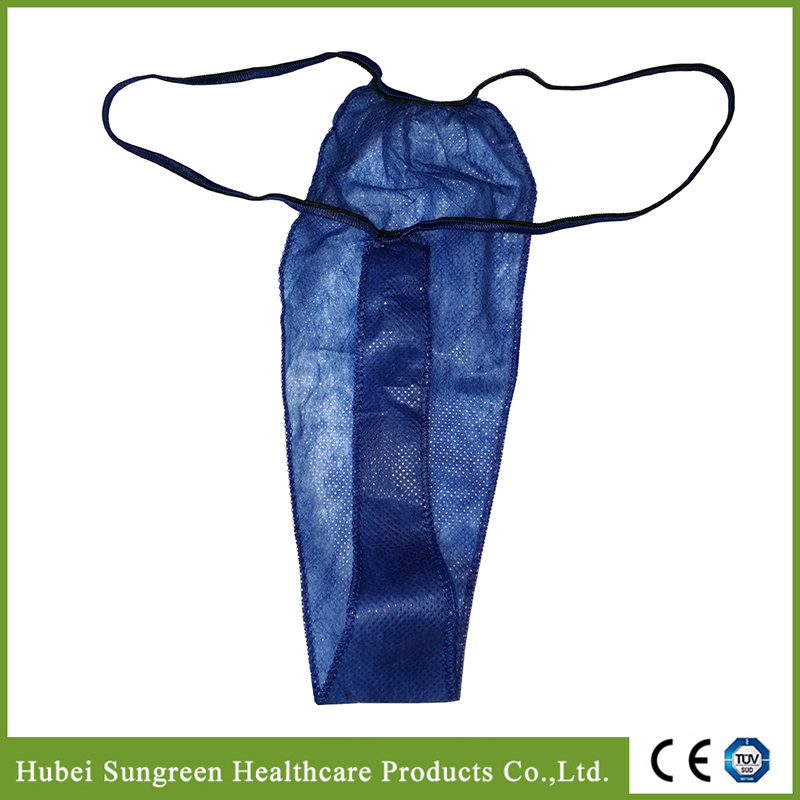 Disposable Non Woven Dark Blue G-String, T-Back