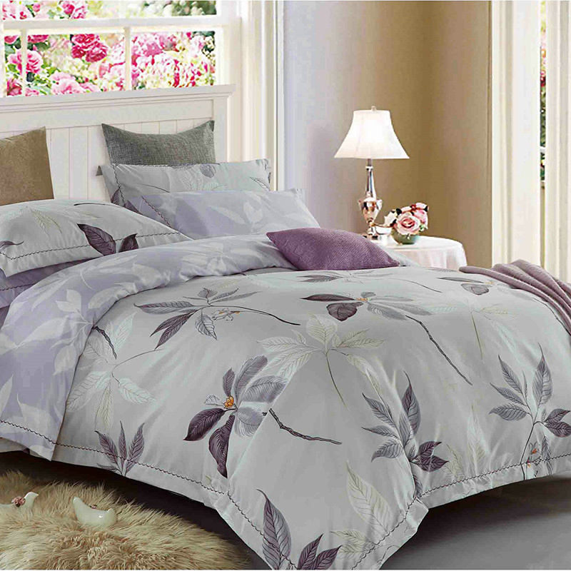 80GSM Reactive Polyester/Microfiber Brushed Fabric Soft King/Queen Bed Sheet Sets