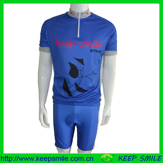 Customized Sublimation Printing Cycling Suit with Jersey and Bib Short