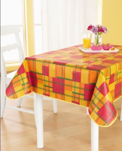 PEVA Tablecloth with Nonwoven backing (TJ0207)