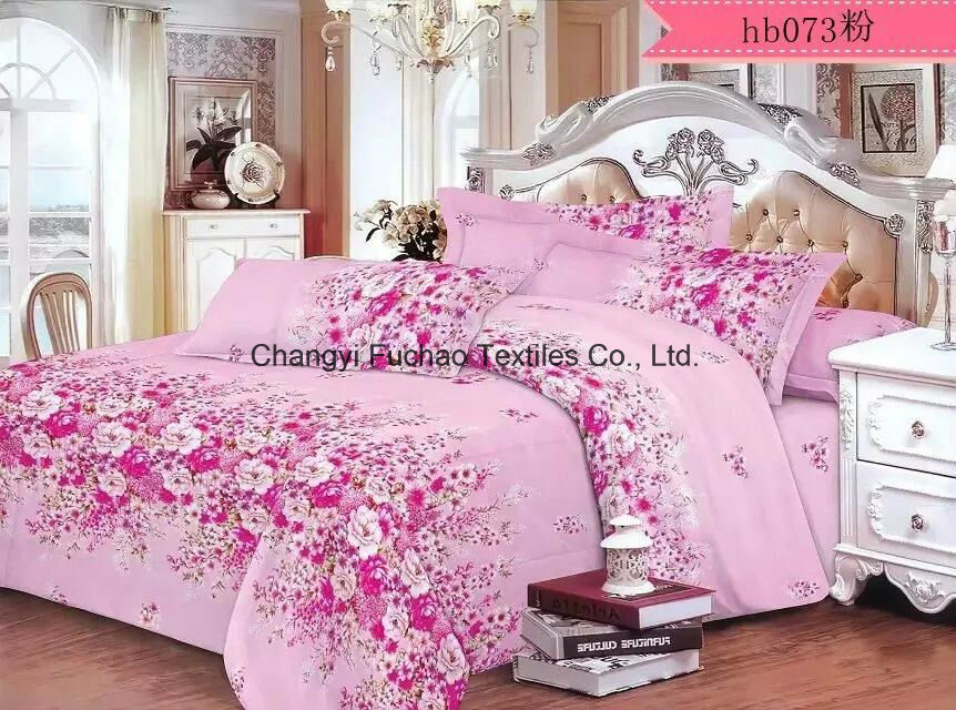 Very Light Disperse Printting Beautiful Bedding Set T/C 65/35