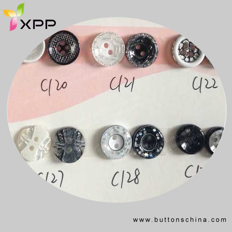 Fashion Polyester Shirt Button Dtm Color