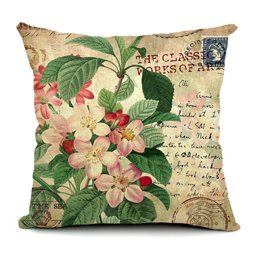 Decorative Cushion Transfer Printed Fashion Print Pillow (SCU-028)