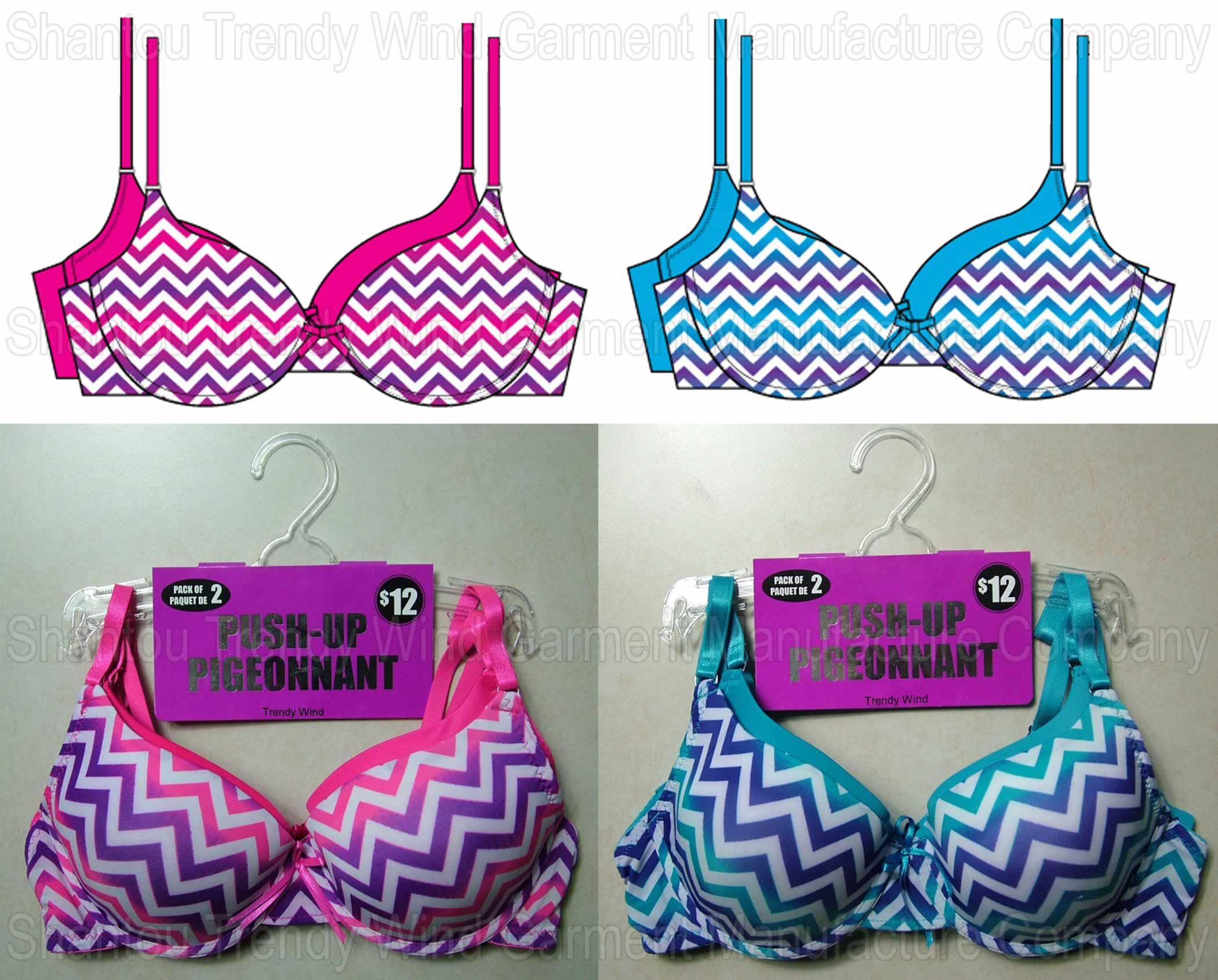 Waves Printed Bra