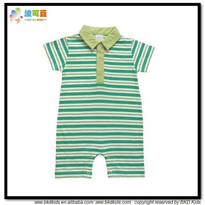 New Design Baby Apparel Stripe Printing Newborn Rompers