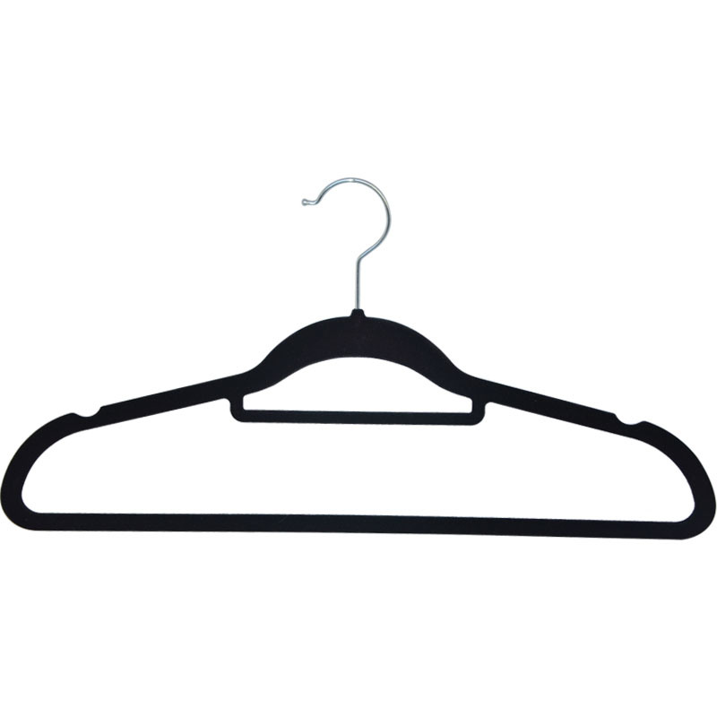 Cheap Flocked Clothing Velvet Hanger for Garment