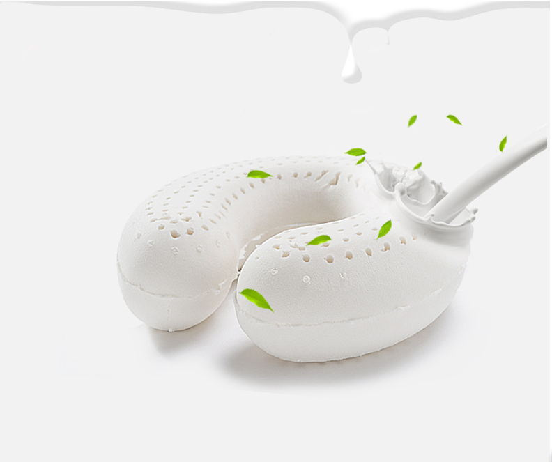 Cut Travel Neck U Shape Latex Foam Pillow