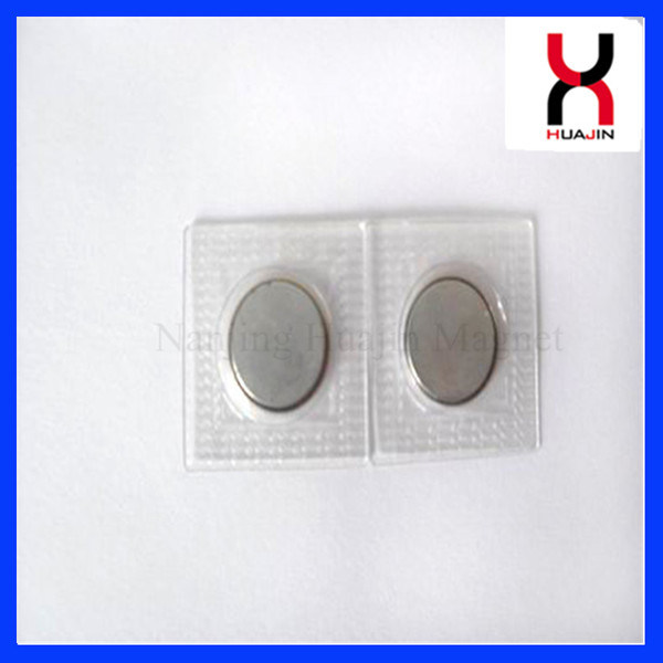 Neodymium Invisible Magnetic Buttons with PVC Film