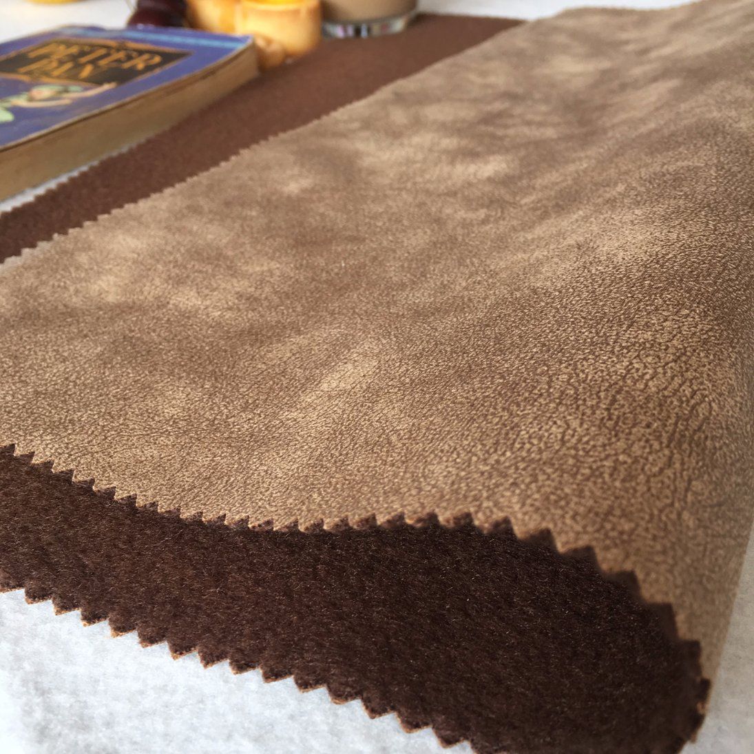 Knitted Embossed Super Soft Velvet Fabric