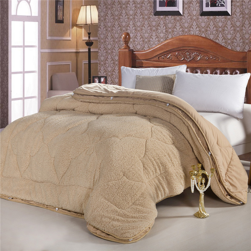 New Design Top Selling Detachable Double Layers Berber Fleece Quilt Warm Winter Quilt
