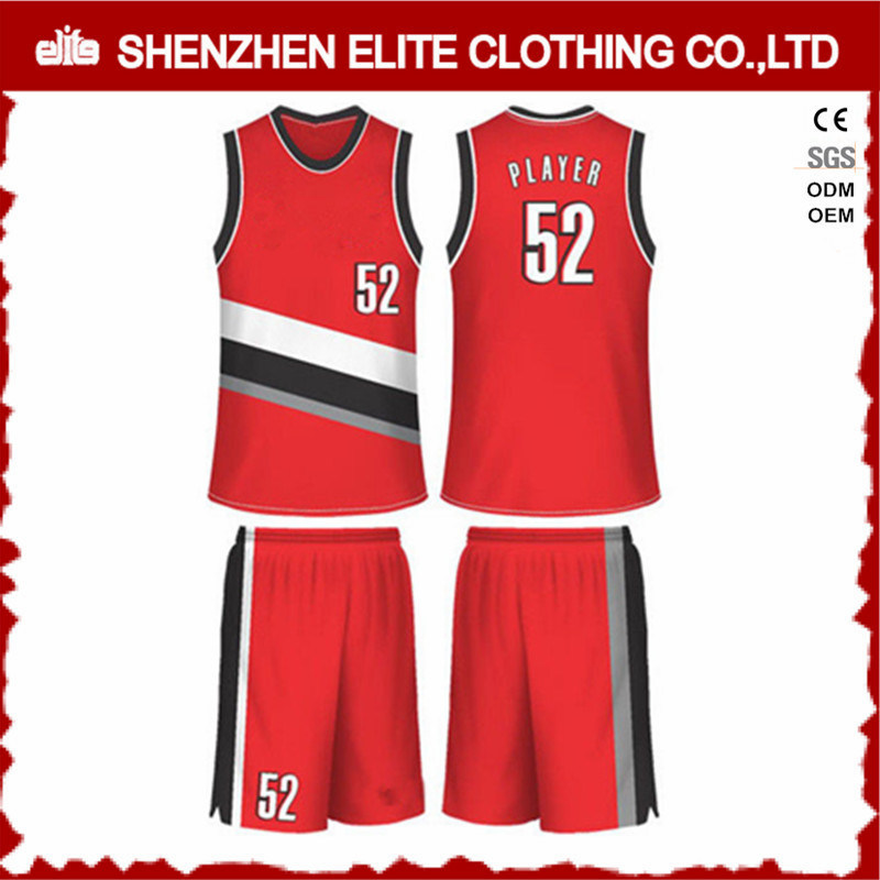 Custom Made Sportswear Wholesale Sublimation Basketball Jersey (ELTBNI-17)