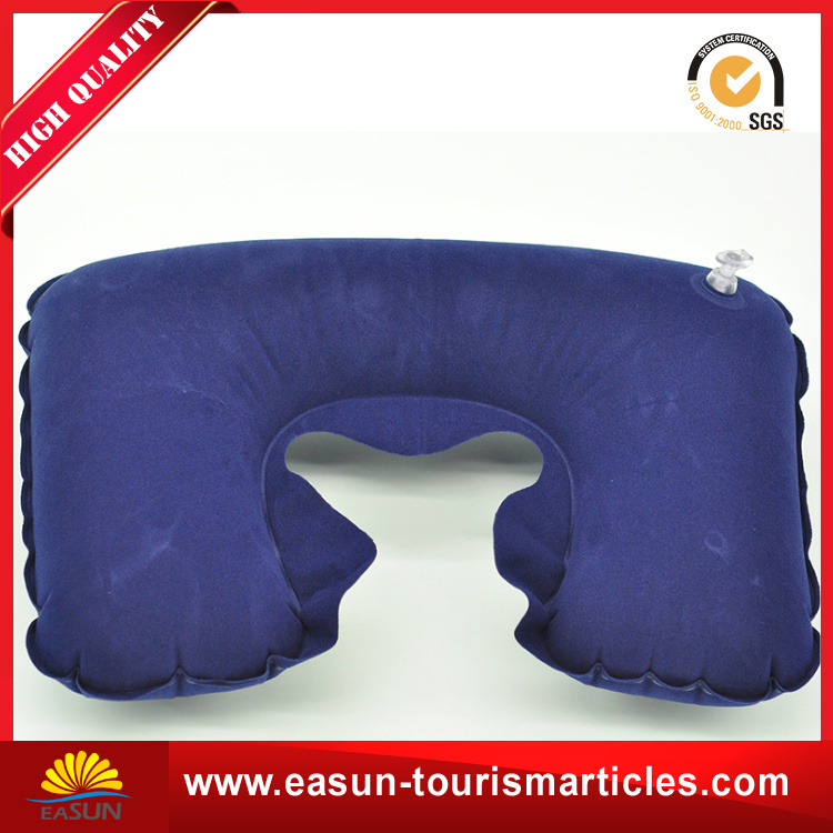 Inflatable Airline Pillow	Flight Pillow	Flocked Airplane Pillow