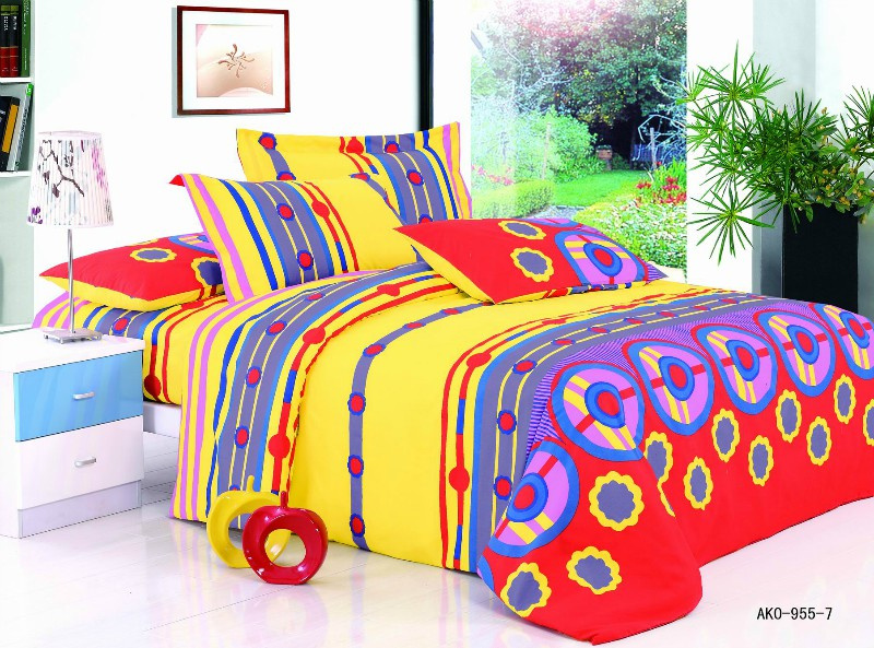 74GSM Pigment Printed Microfiber Fabric, Bedding Sheet Fabric for Home Textile