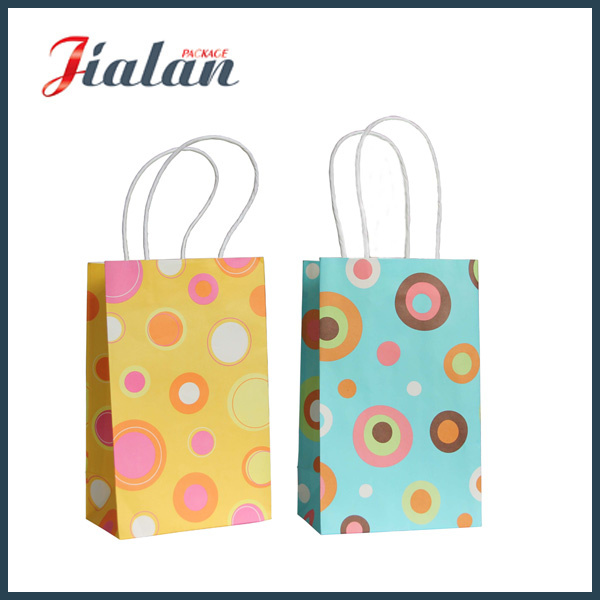 Customize 4c Kraft Paper Printed Shopping Carrier Gift Paper Bag