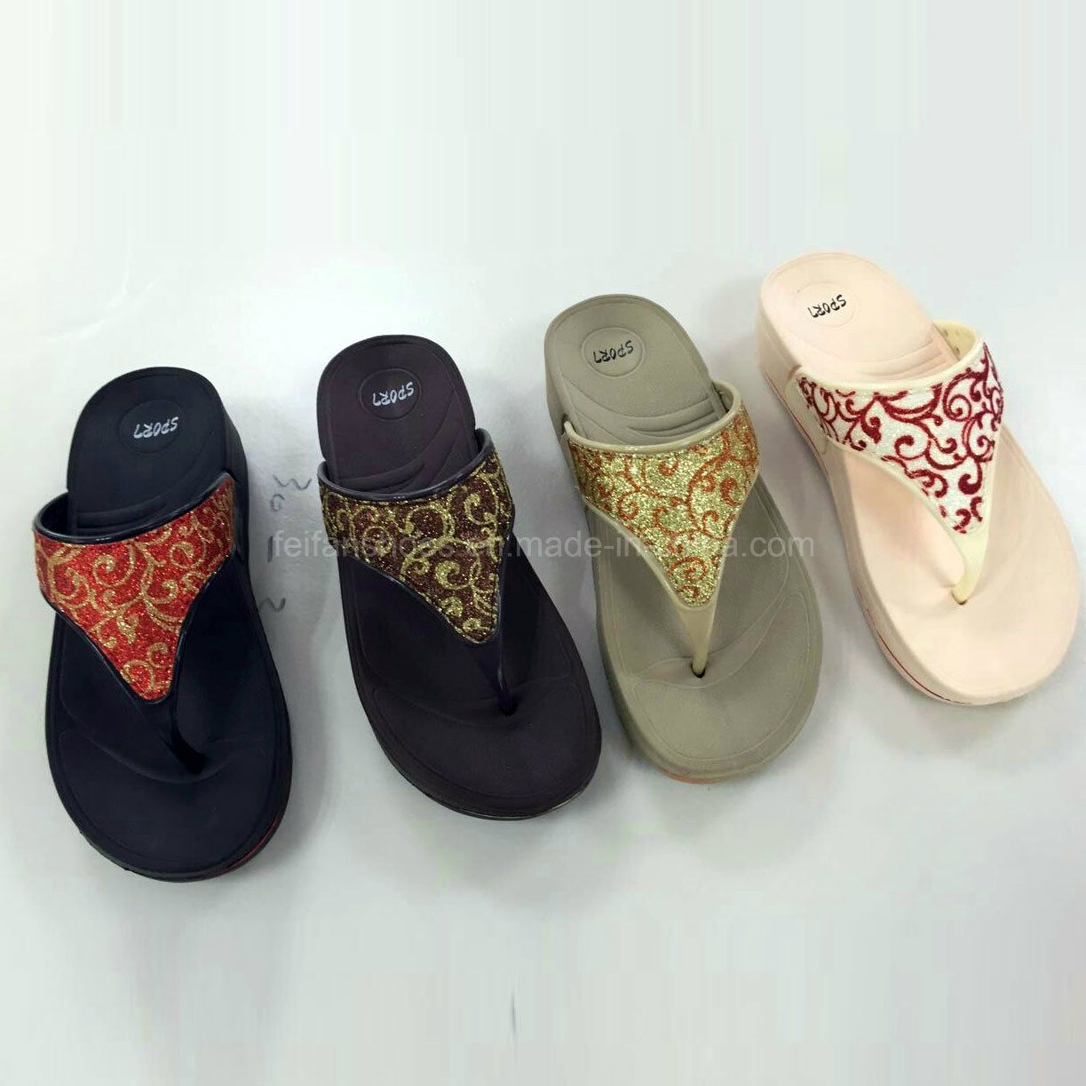 New Style Lady EVA Flip Flops Beach Slipper Sandal (FY2016-4)