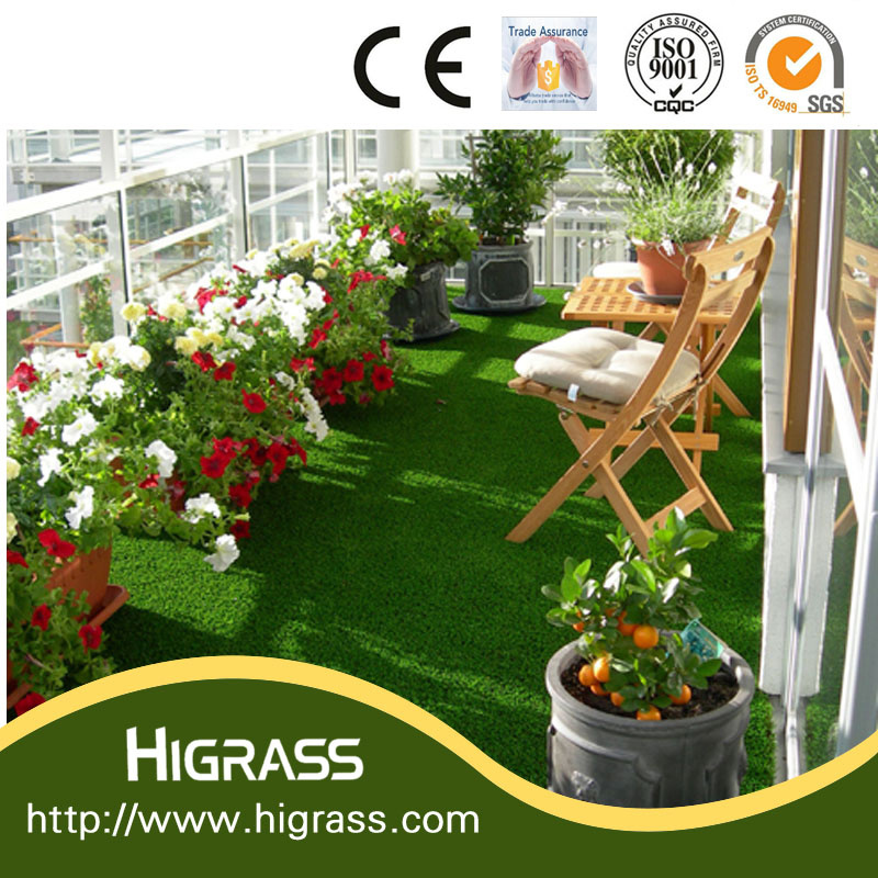 Professional Green Artificial Natural Grass Carpet for Balcony