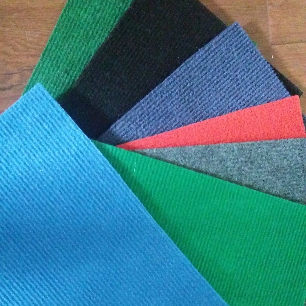 Ribbed Style 100% Polyester Material Exhibition Carpet