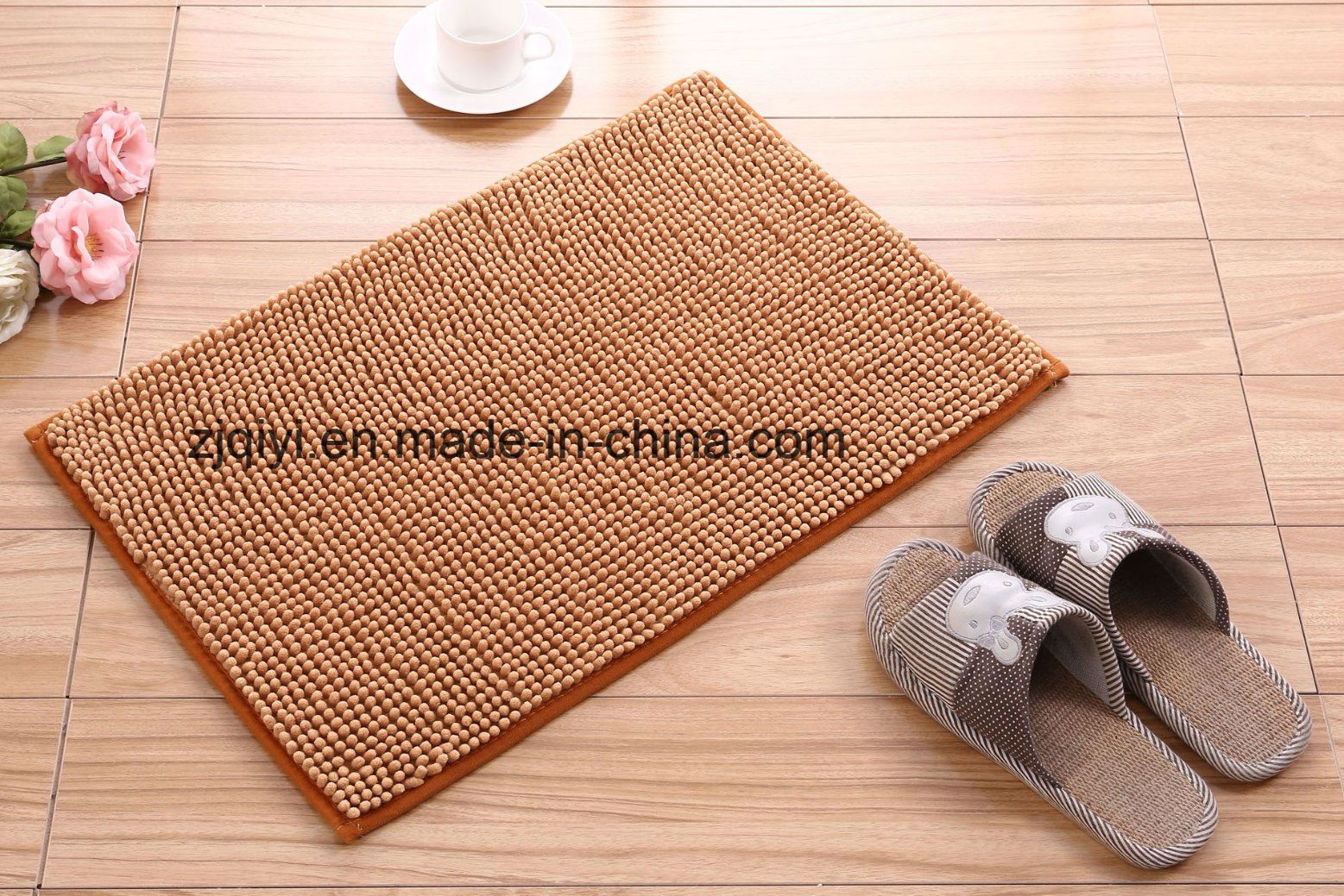 Machine Washable Polyester Modern Chenille Carpet