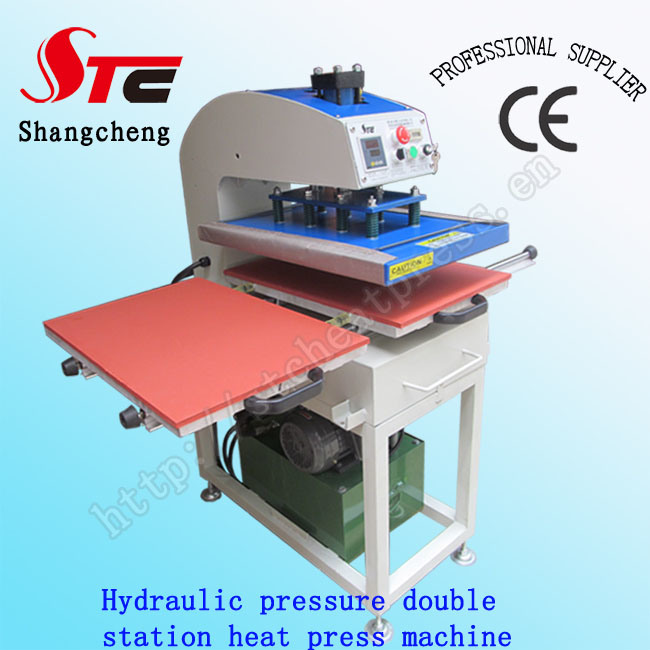 Large Format Hydraulic Pressure Heat Transfer Machine 50*60cm Oil Pressure Double Station Heat Press Machine T Shirt Hydraulic Pressure Heat Printing Machine