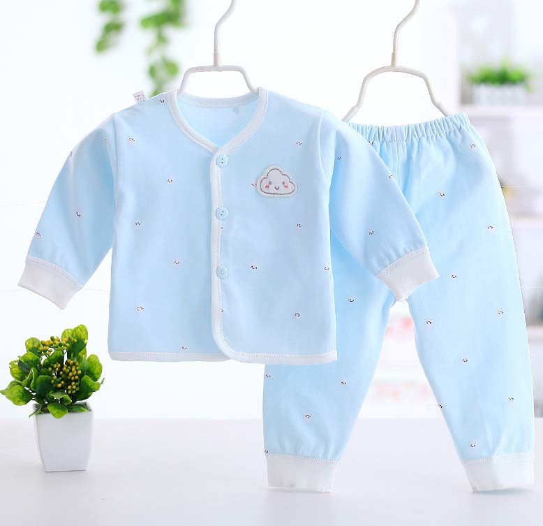 100% Cotton Long Sleeve Suit Baby Infant Underwear Set