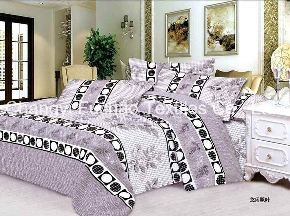 Polyester Disperse Printting Beautiful Bedding Set T/C 65/35