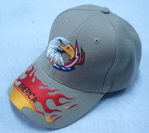 Grey Baseball Cap with Large Logo Bb1026