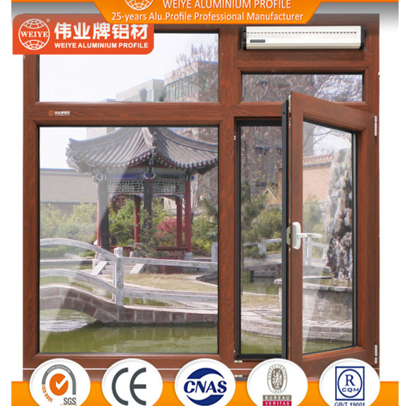Thermal Break Aluminium Casement Window with Mosquito Net