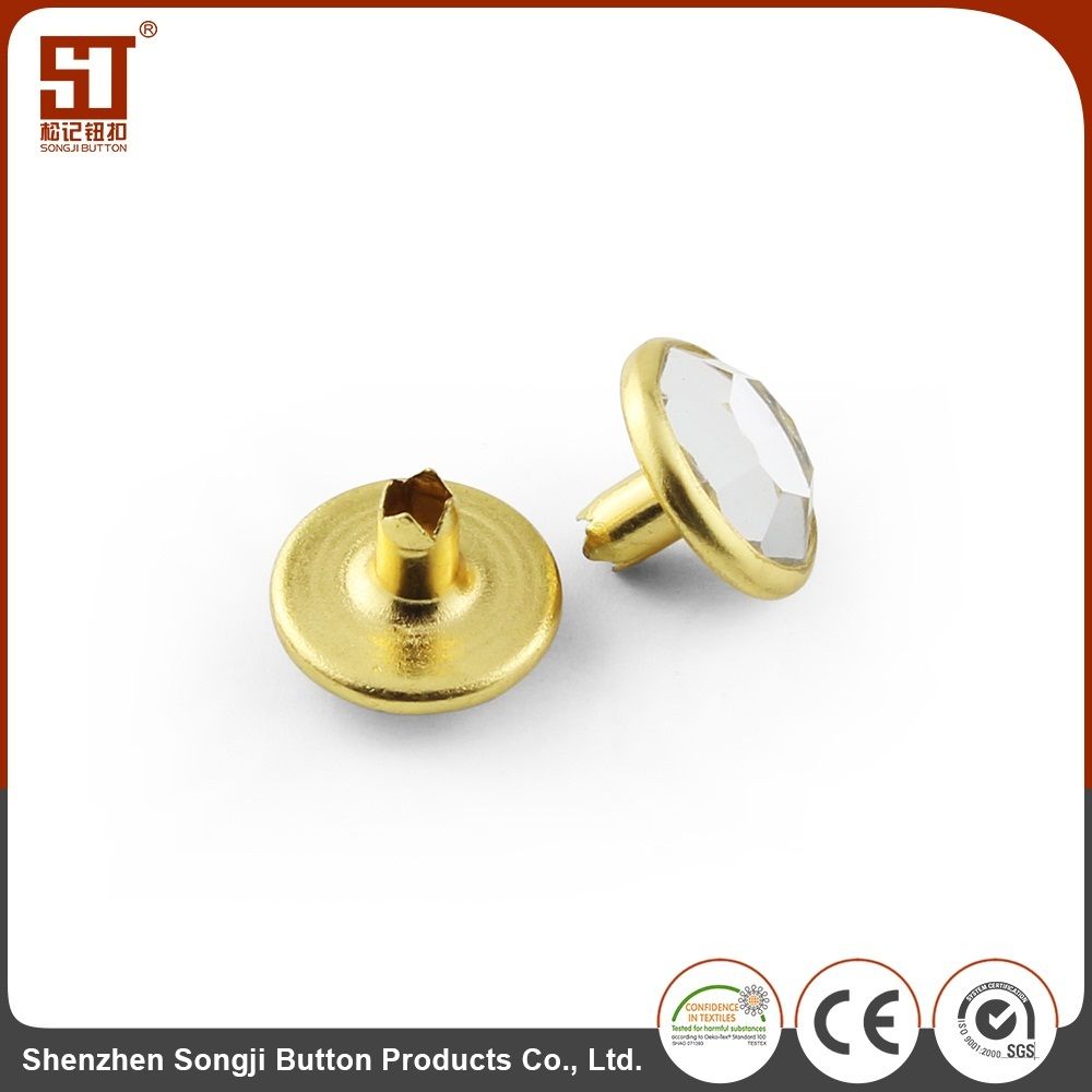 Custom Simple Rivet Round Press Snap Metal Button for Toys