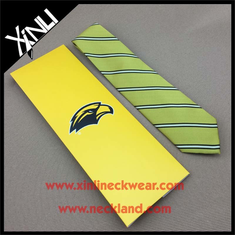 100% Handmade Silk Woven Stripe Necktie with Envelope Box