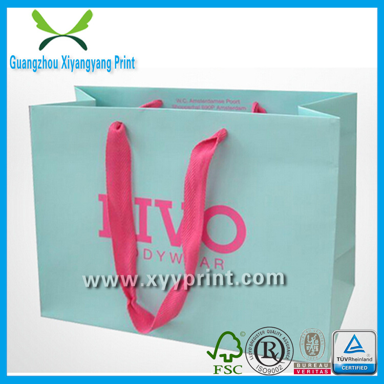 Custom Colorful Shopping Paper Bag for Garment