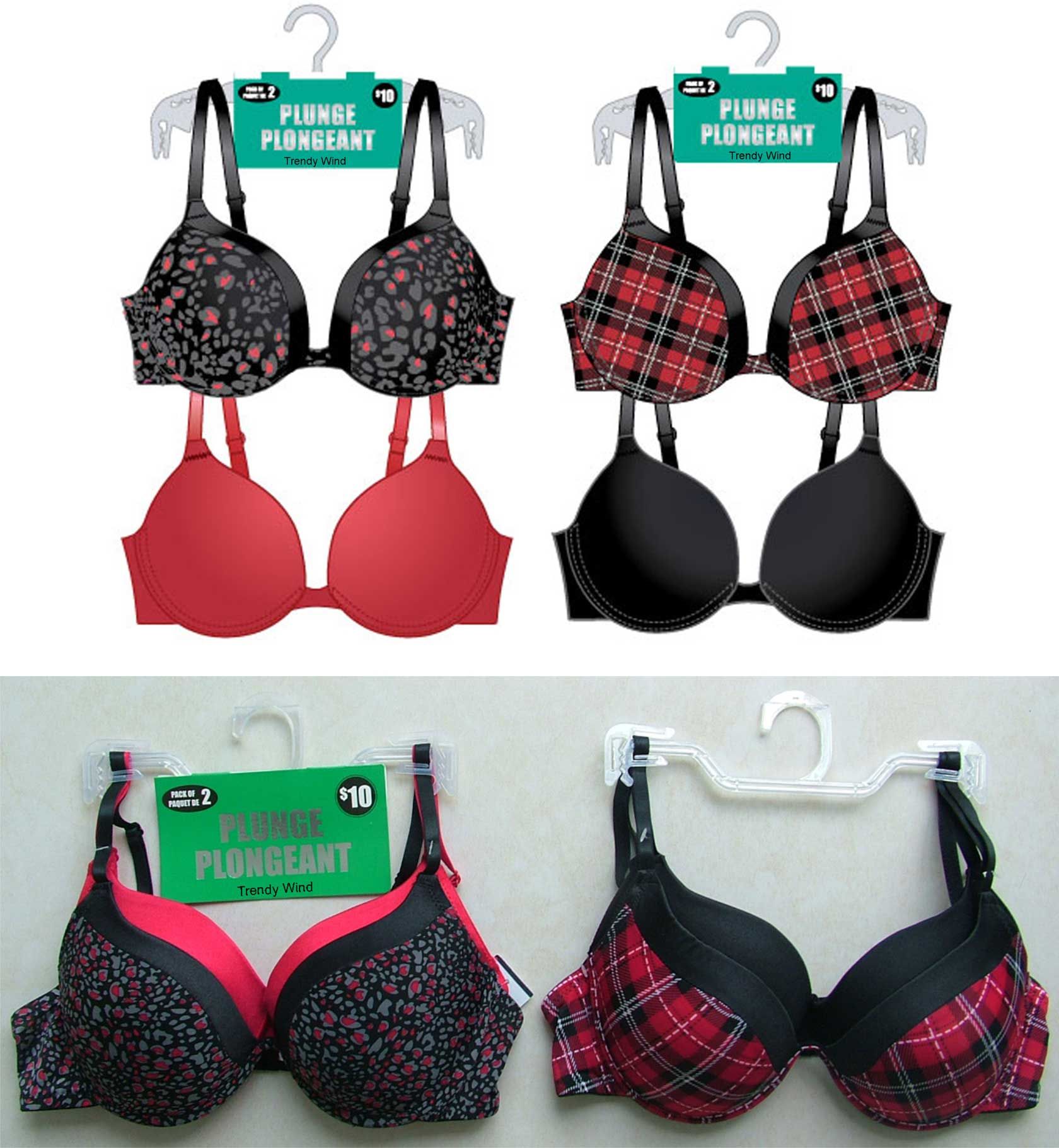 Plunge Push up Bra