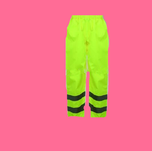 Products High Visibility Polyester Men Safety Rain Gear Pants