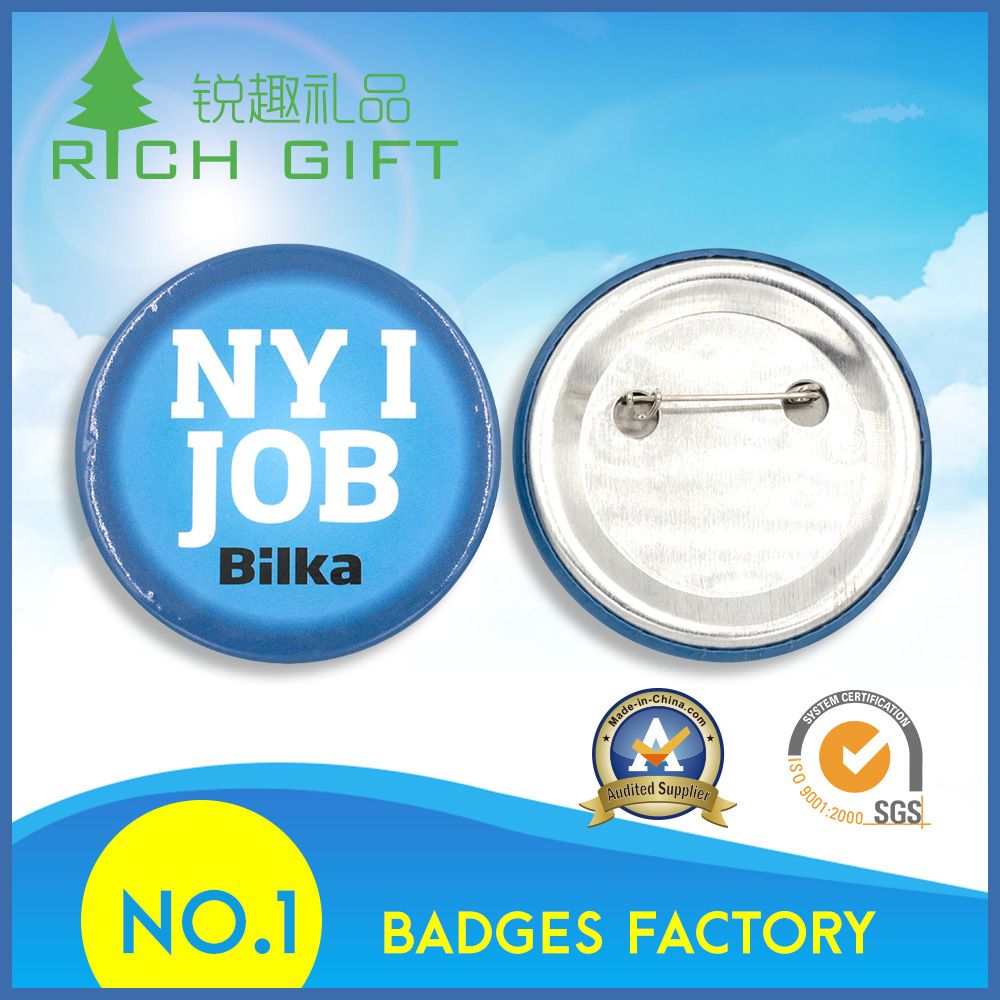Simple Style of Blue Plastic Badge Hot Search