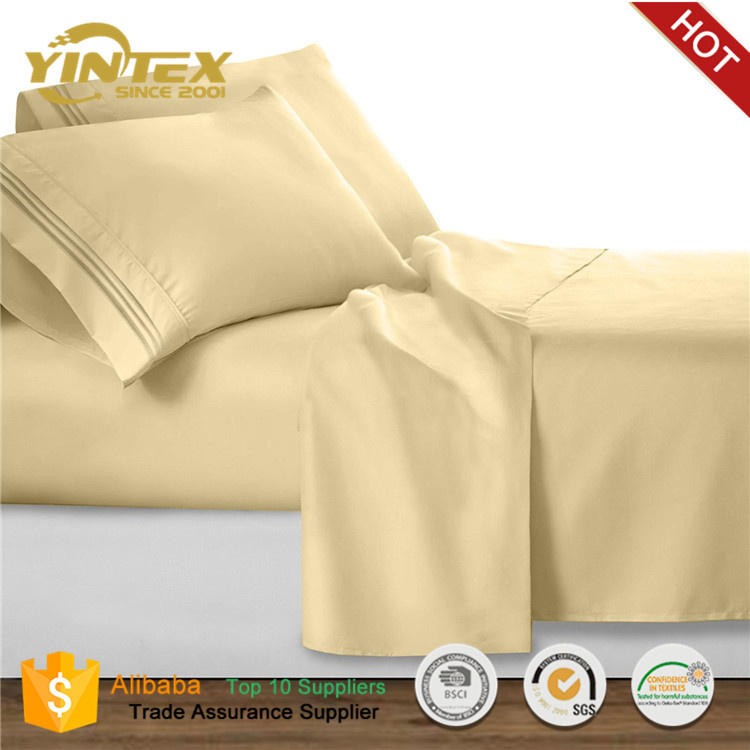Cheap Wholesale Home Soft Like 1800tc Microfiber Bed Sheet Set