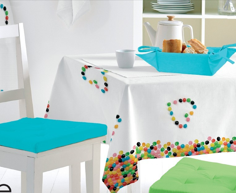 PVC Printed Tablecloth with 40g Nonwoven Backing (TJ0002)
