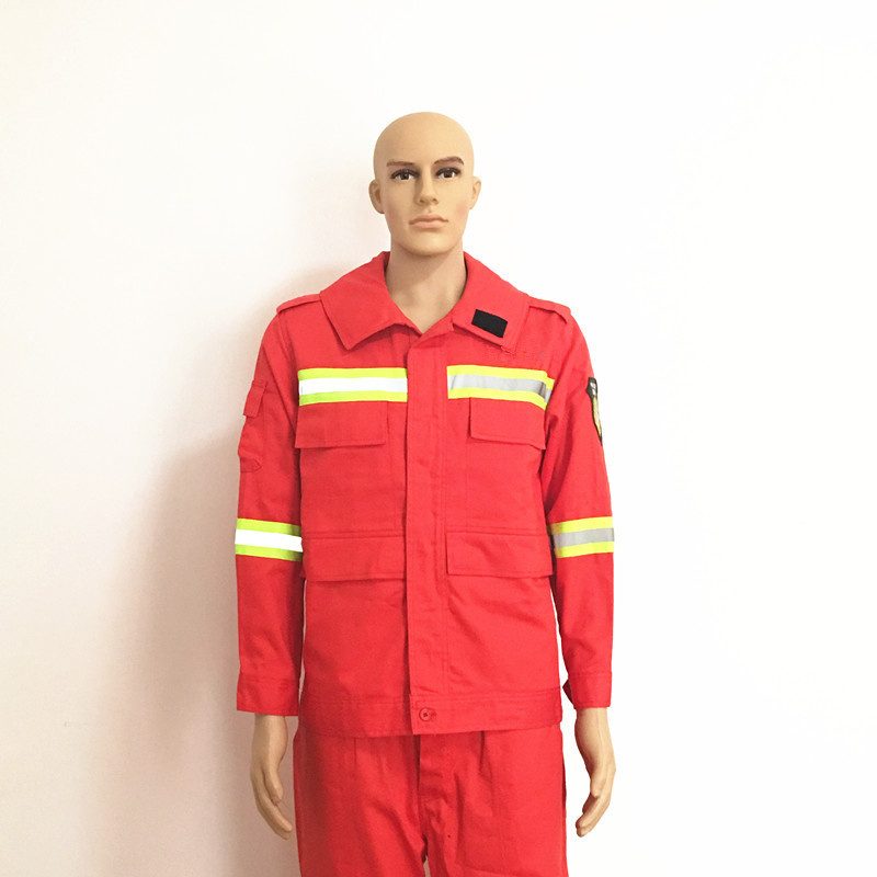 Hubei Manufacture 100% Cotton Fr Machinery Workwear with Reflective Tape