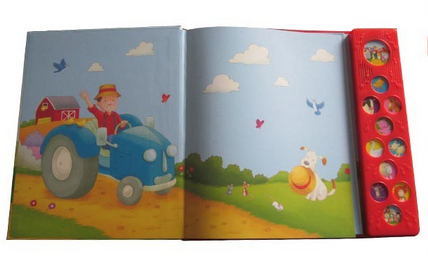 Hot Sale Children Music Sound Book with Button Printing Service