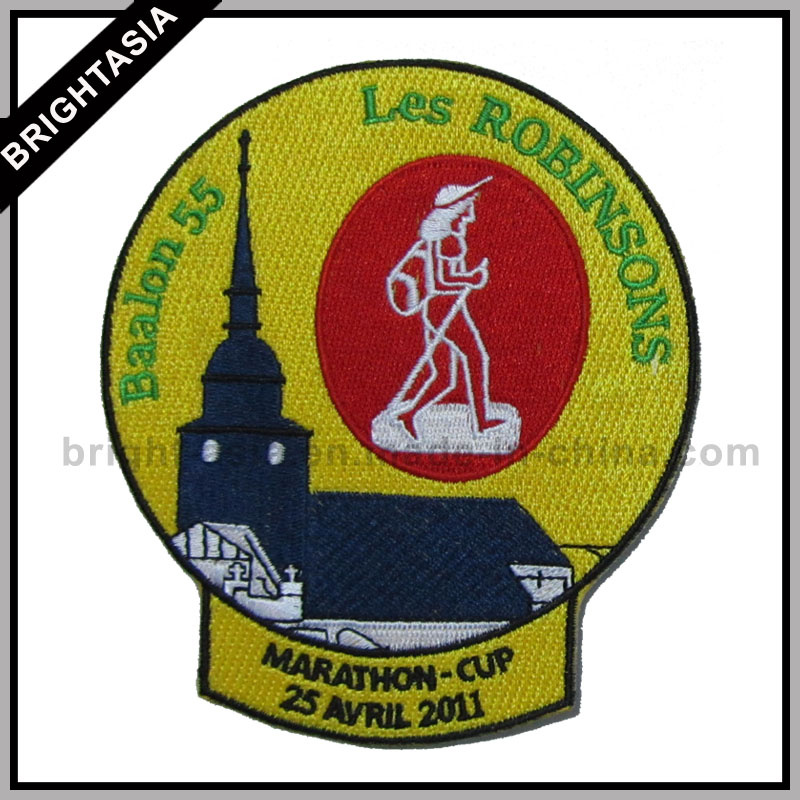 Marathon Iron on Patch for Garment Accessory (BYH-10102)