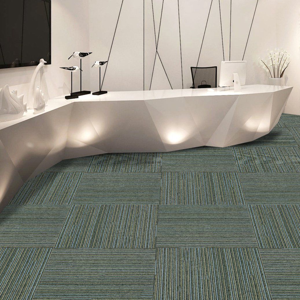 Impress - 1/10 Gauge Flat Loop House Flooring Carpet Tile with Bitumen Back