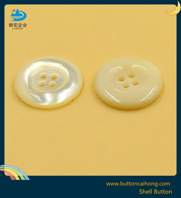 Nature River Shell Buttons with 4 Holes for Woman Garment