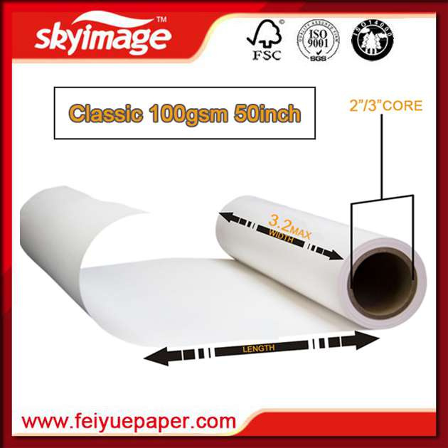 for Large Format Digital Printer 100GSM 1, 270mm*50inch Heat Transfer Sublimation Paper