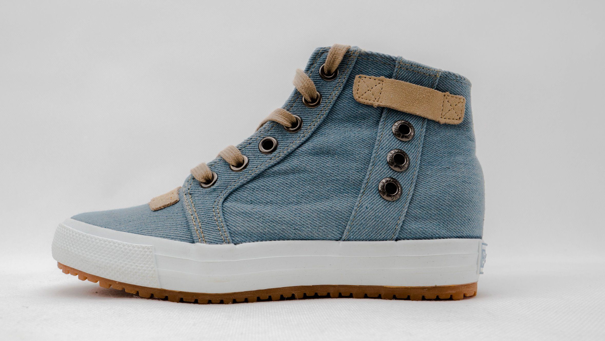 2018 Denim Joker Casual High-Top Canvas Shoes