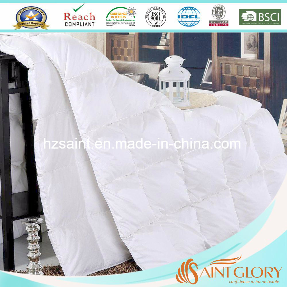 White Alternative Down Duvet Siliconized Fiberfill Box Stitched Duvet (Comforter)